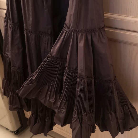 BOTTEGA VENETA Ruched Silk Taffeta Dress Size USM/ 38 Euro.  Will fit S/M/L/XL - Picture 4 of 10